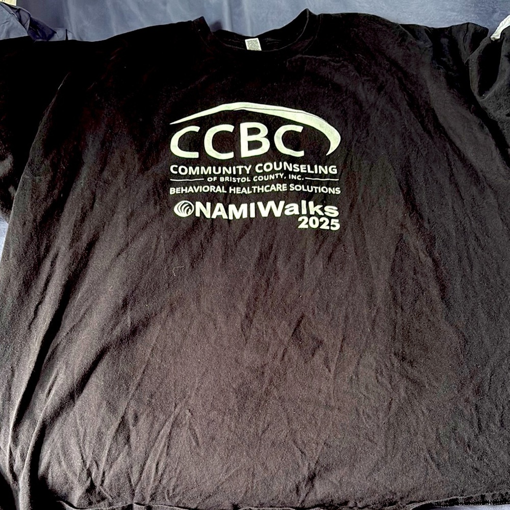 Black CCBC NAMIWalks 2025 t shirt 4xl